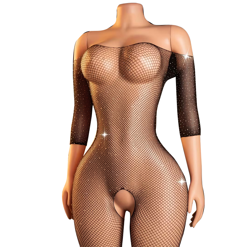 Fishnet Stocking Women - Plus Size Erotic Sexy Lingerie Bling