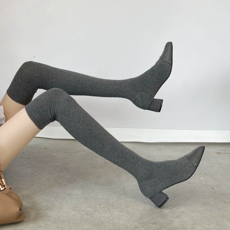 Knee High Sock Women - High Knee Sock Shoes 2025 New