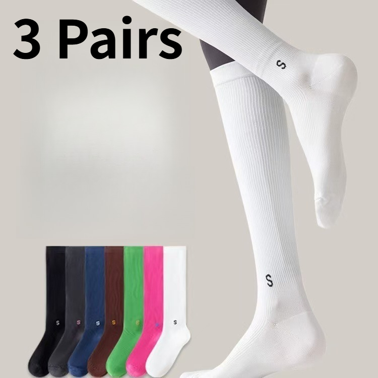 Compression Sleeve Calf - 1/3 Pairs Women Compression Calf Socks