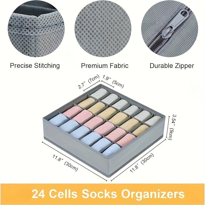 24 Grid Foldable Storage Organ – Sock Organizer Tray Bewertung und Preis