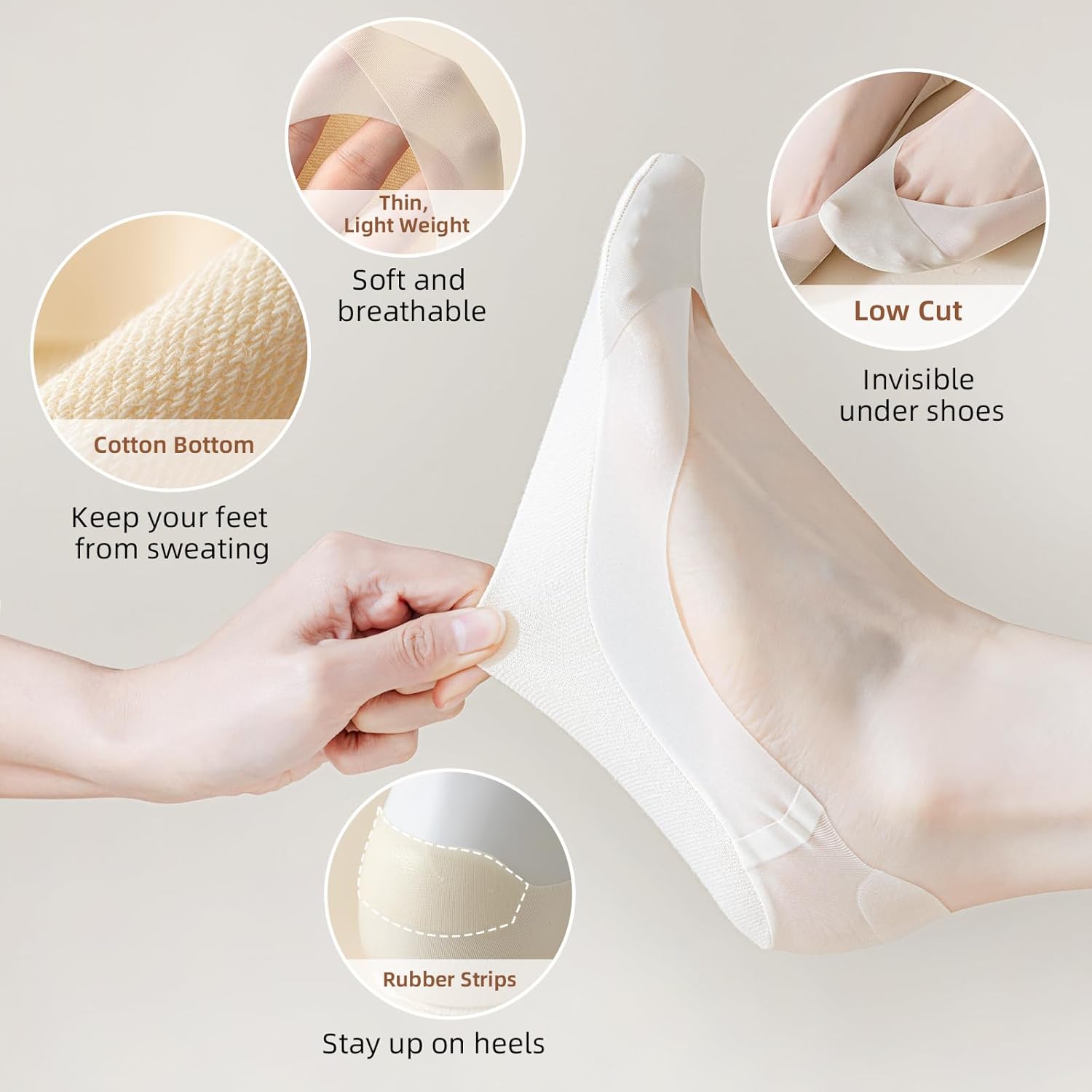 Caudblor 6 Pack Thin No Show S – Invisibility Sock Loafer Bewertung und Preis
