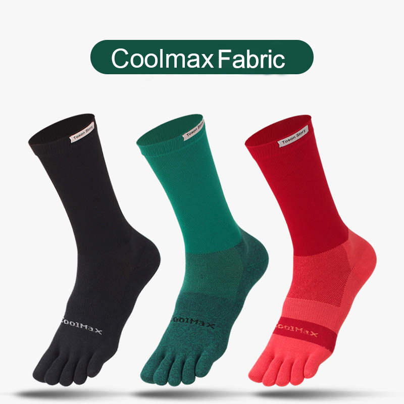 1/5 Pairs Men's High Crew Five – Toe Sock Split Bewertung und Preis