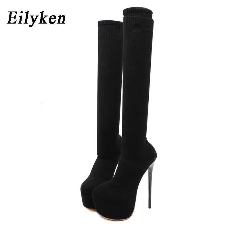 Eilyken 17CM Platform Heels Wo – Knee High Sock Women Bewertung und Preis