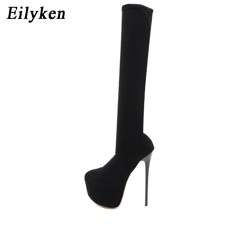 Eilyken 17CM Platform Heels Wo – Knee High Sock Women Bewertung und Preis