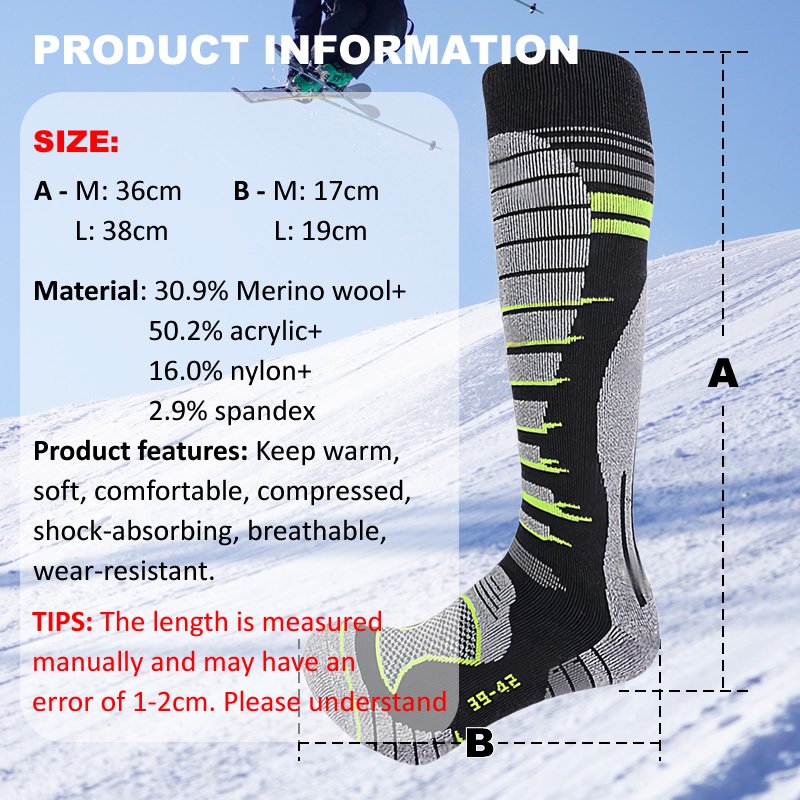 Merino Wool Ski Socks Cold Wea – Thermal Sock Winter Bewertung und Preis