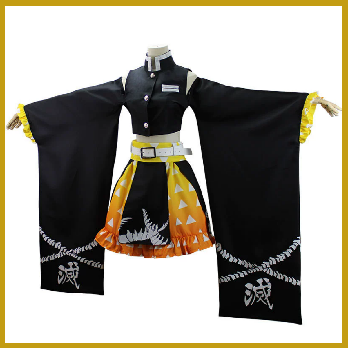 Anime Agatsuma Zenitsu Cosplay – Dress Sock Men Bewertung und Preis