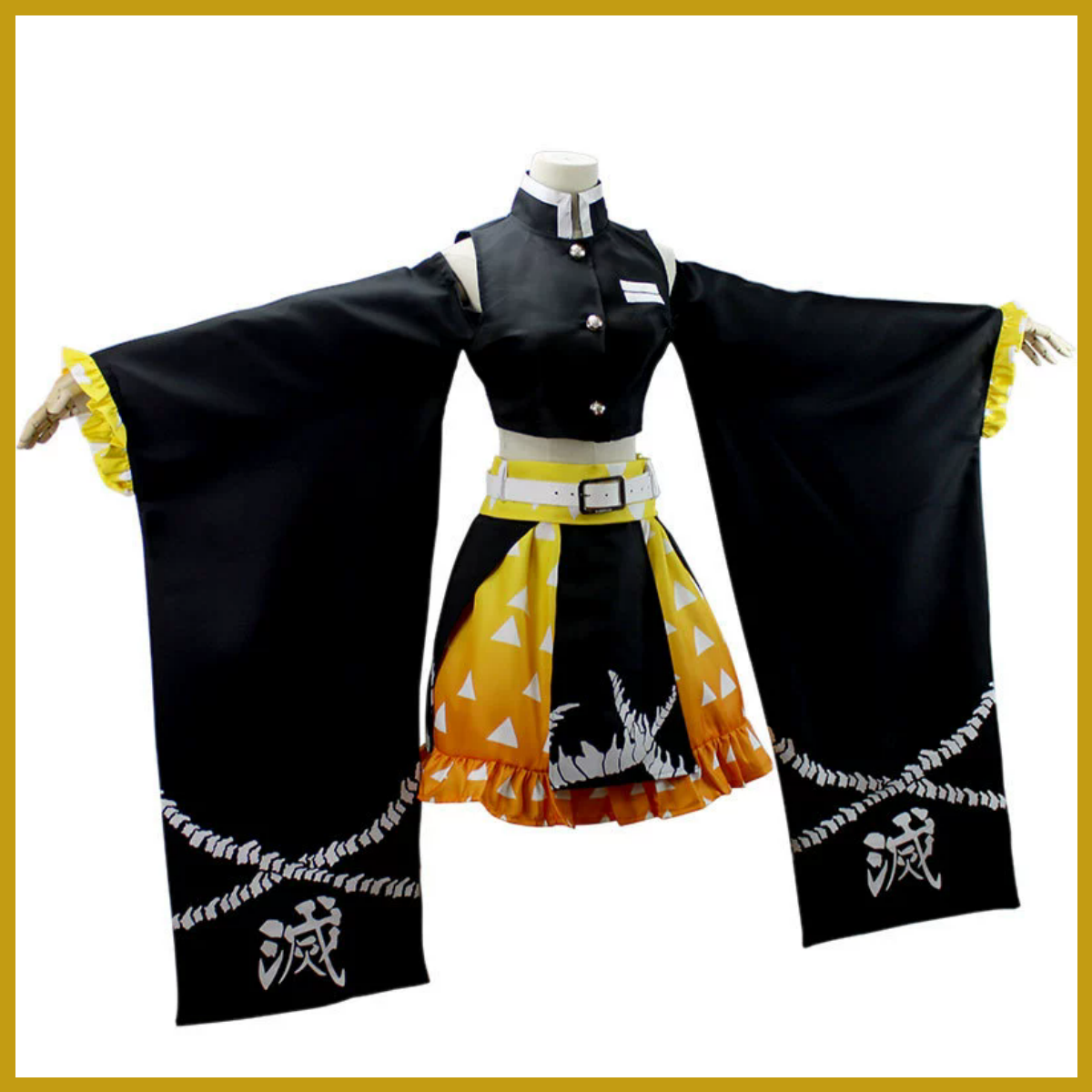 Anime Agatsuma Zenitsu Cosplay – Dress Sock Men Bewertung und Preis