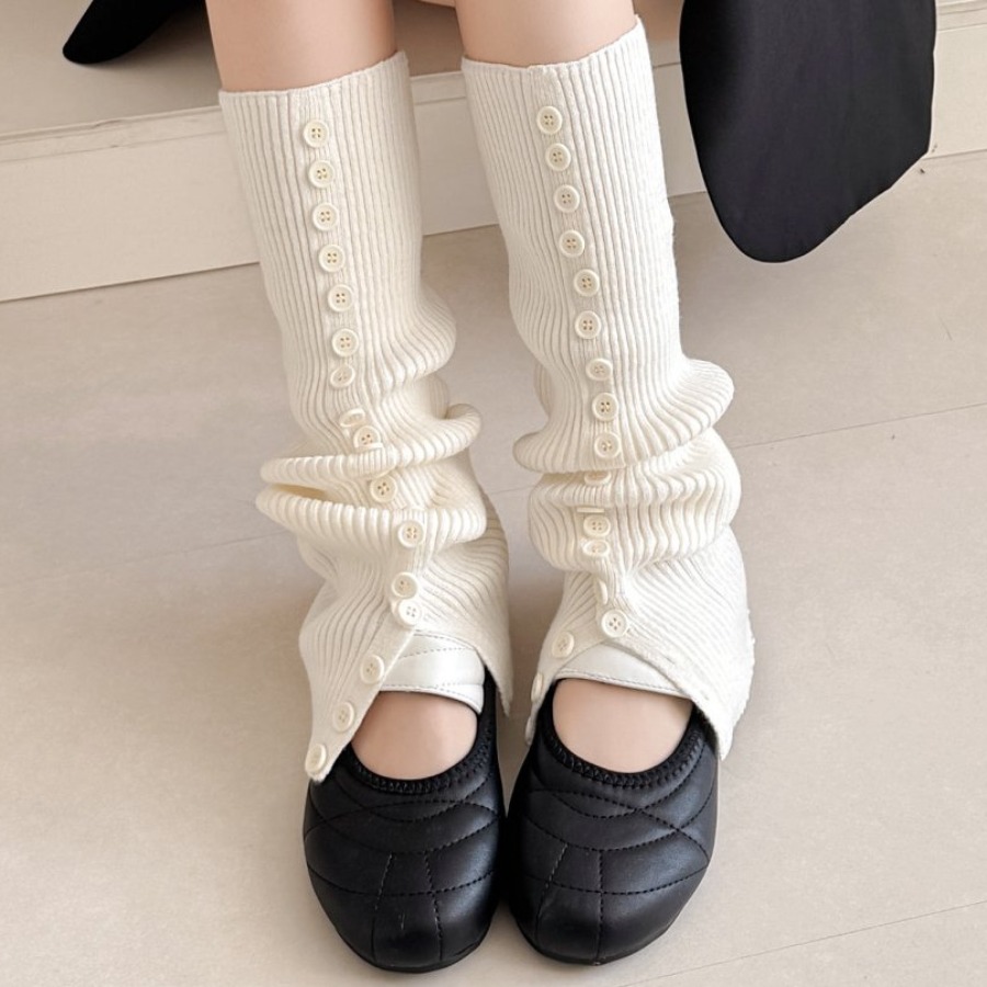 ​New Women's Button Detail Slo – Boot Sock Slouchy Bewertung und Preis