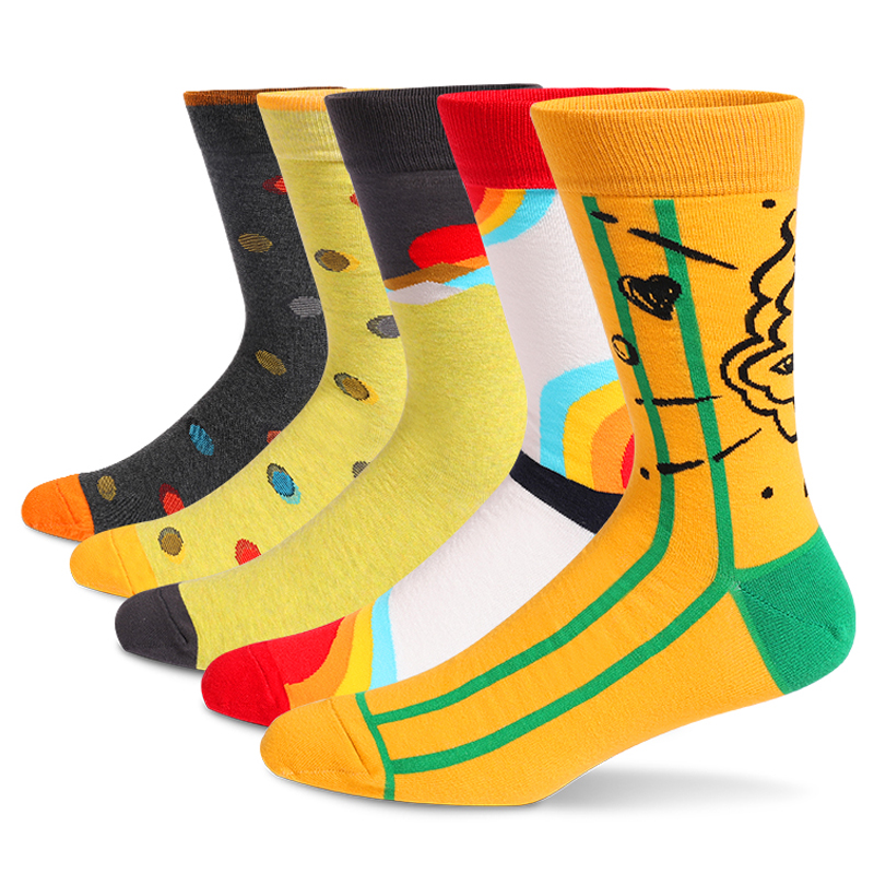 5Pairs Mens Fun Dress Socks, P – Cotton Crew Sock Pack Bewertung und Preis