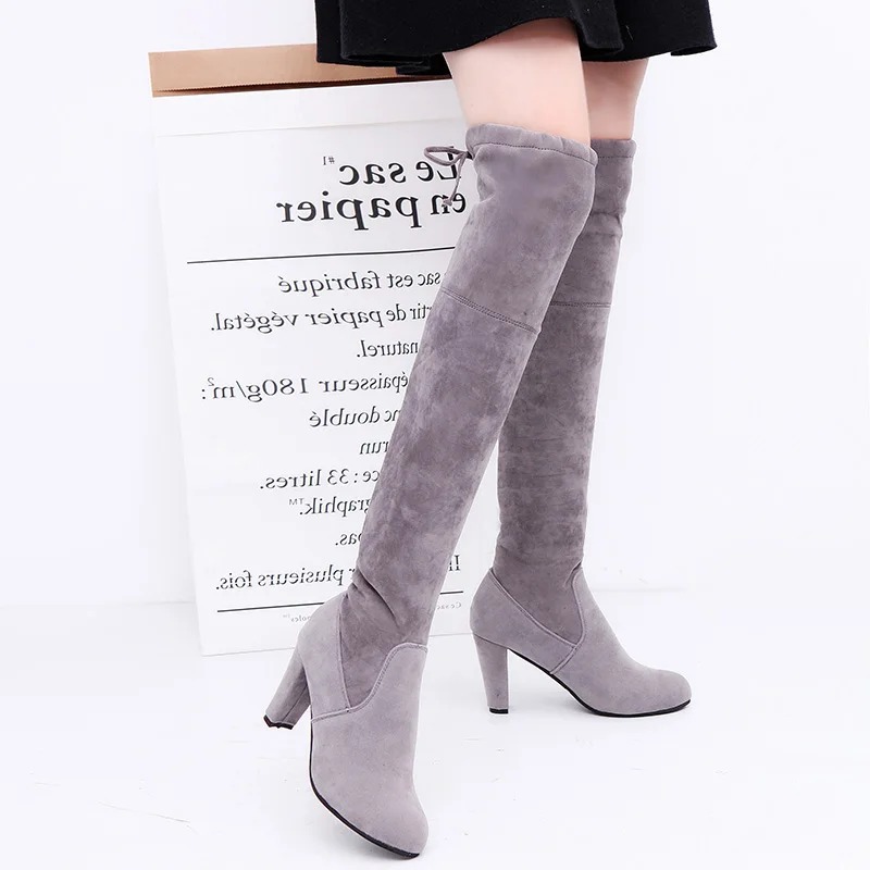 Women's Boots Stretch Fabric O – Knee High Sock Women Bewertung und Preis