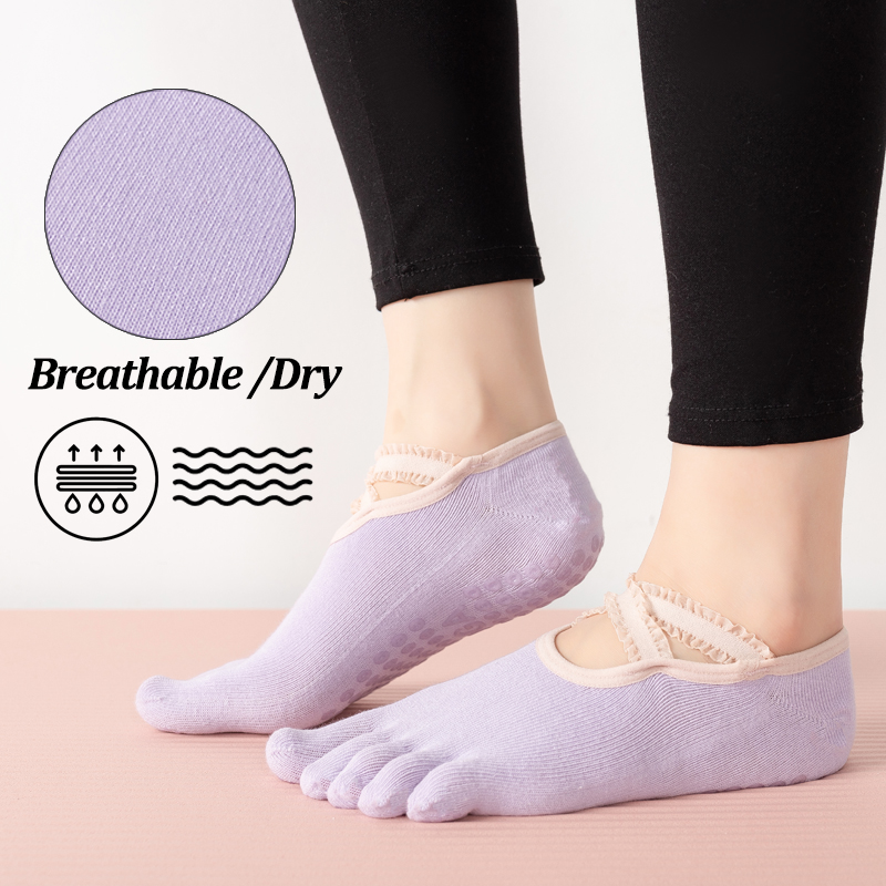 Ladies Non-Slip Pilates Socks  – Grip Sock Yoga Bewertung und Preis