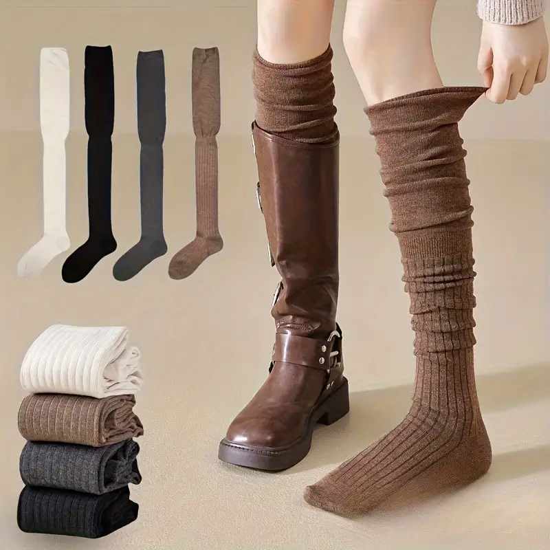 1-10Pairs Women’s Over-the-Kne – Boot Sock Slouchy Bewertung und Preis