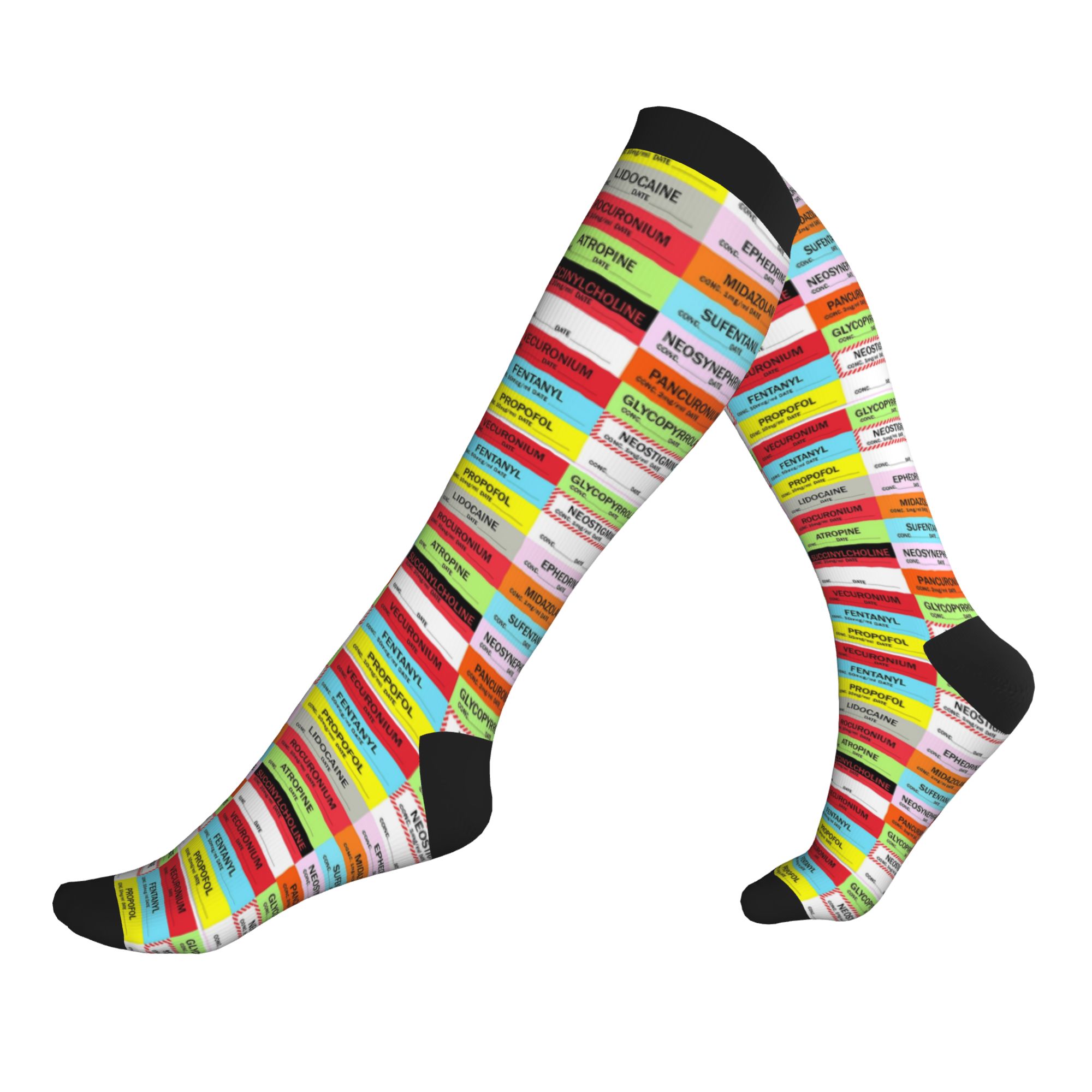 Novelty Printed Anesthesia Med – Compression Sock Medical Bewertung und Preis