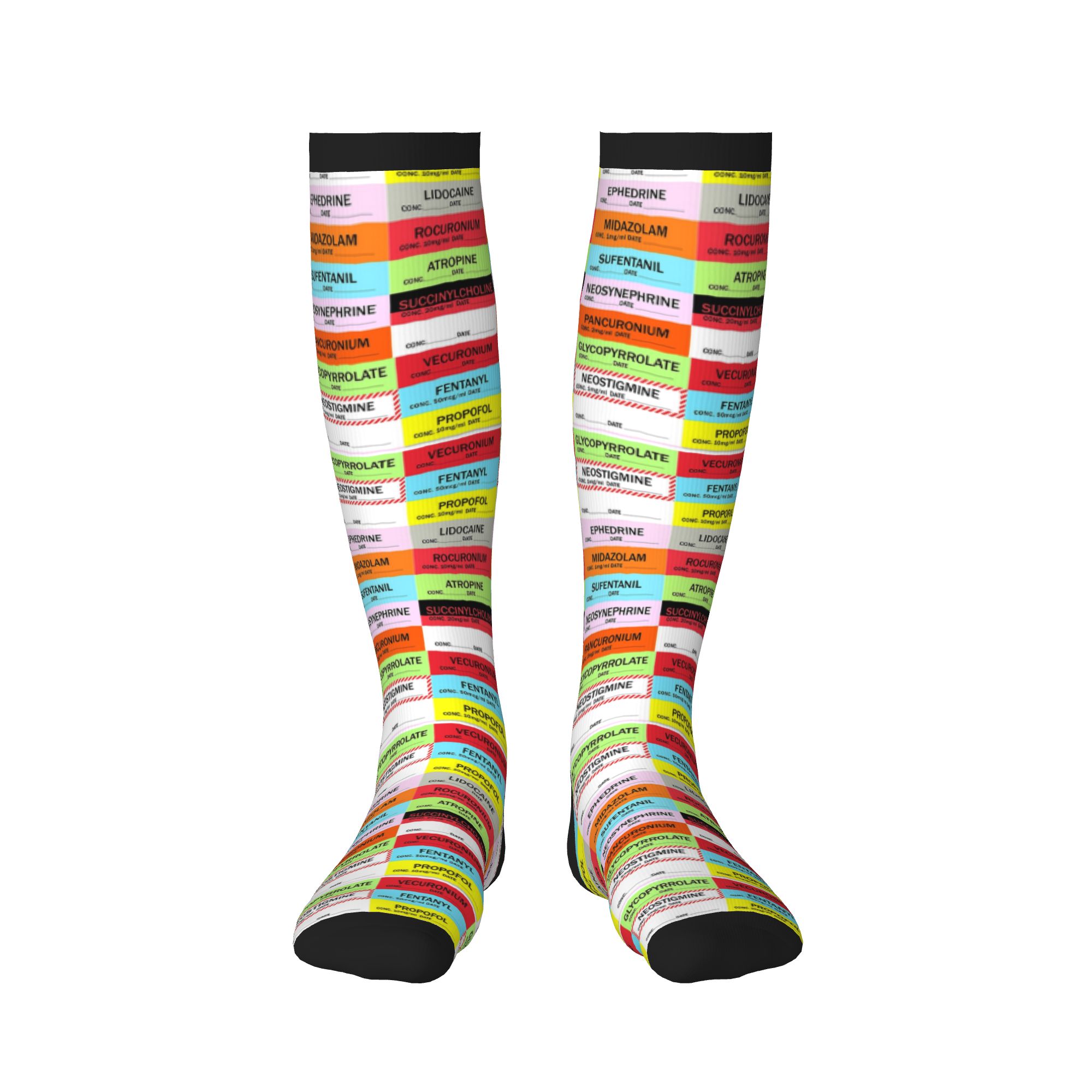Novelty Printed Anesthesia Med – Compression Sock Medical Bewertung und Preis