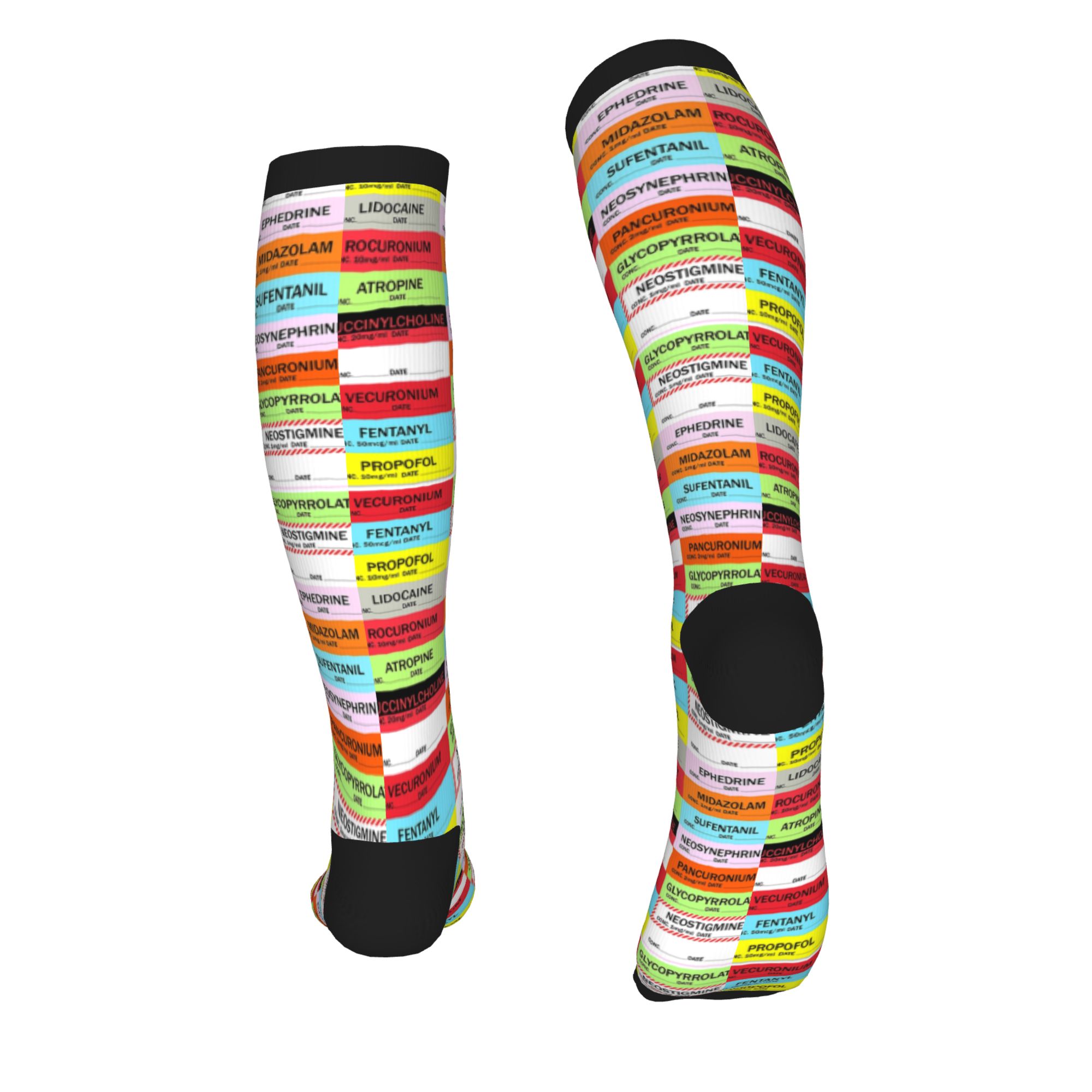 Novelty Printed Anesthesia Med – Compression Sock Medical Bewertung und Preis