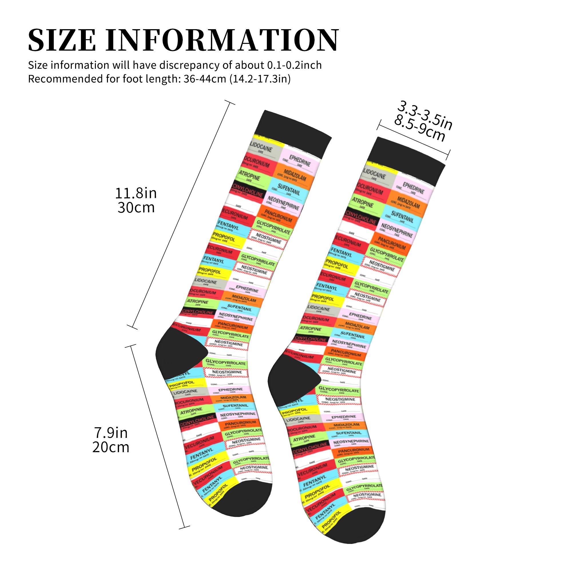 Novelty Printed Anesthesia Med – Compression Sock Medical Bewertung und Preis