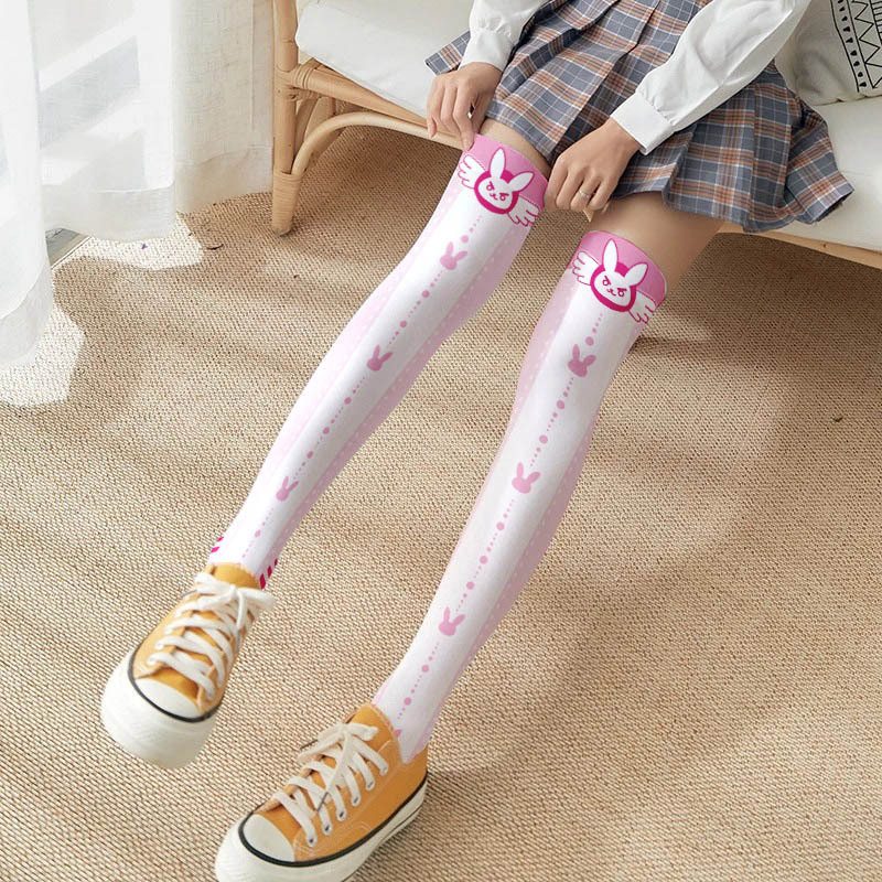 Game OW D.Va Cartoon Printed K – Silk Sock Bamboo Bewertung und Preis