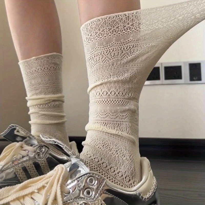 1/4 Pairs Women Lace Trimmed K – Knee High Sock Women Bewertung und Preis