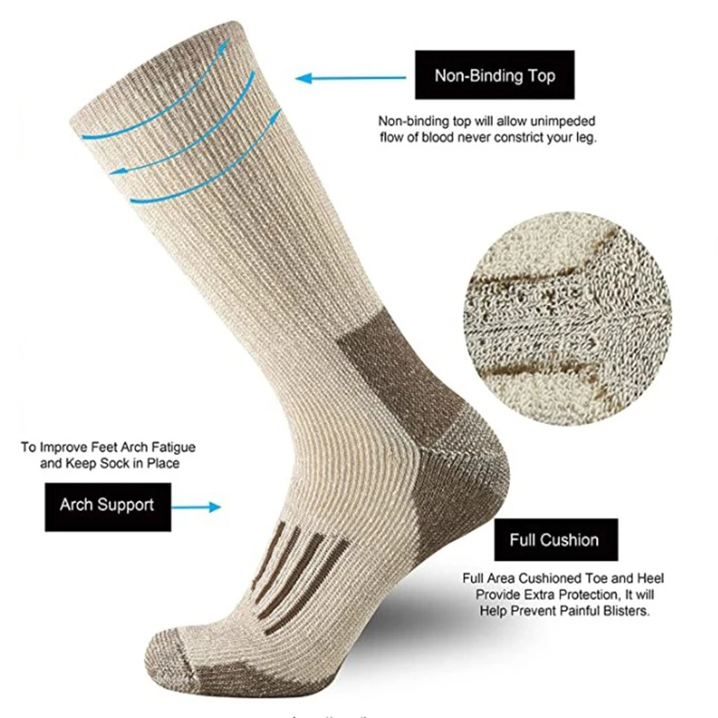 80% Wool Socks Warm Thicken Hi – Wool Hiking Sock Bewertung und Preis