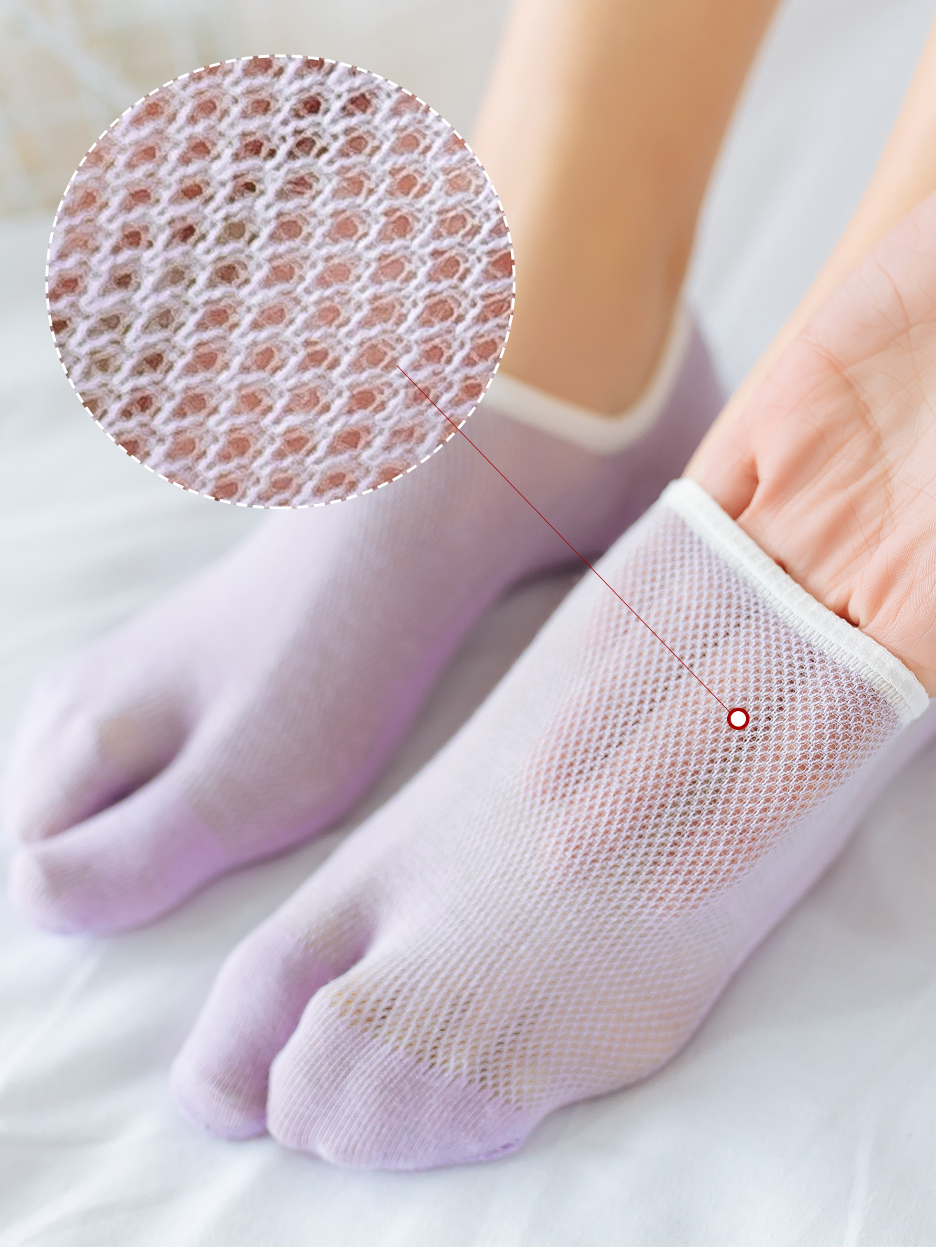 3 Pairs Women's Split-Toe Sock – Toe Sock Split Bewertung und Preis