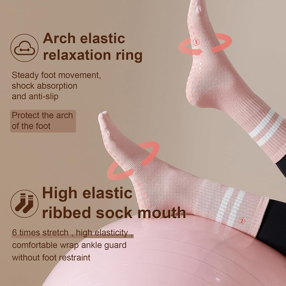 Yoga Pilates Socks with Grips  – Grip Sock Yoga Bewertung und Preis