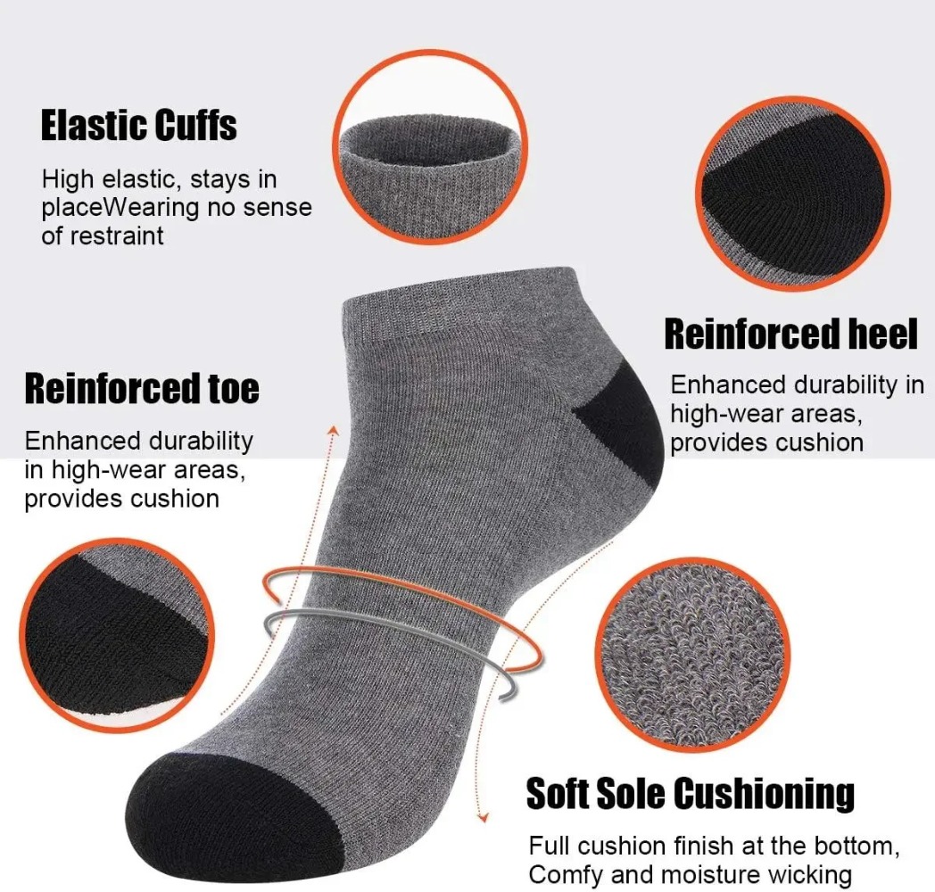 1-10Pairs Breathable Mens Summ – Ankle Sock Low Cut Bewertung und Preis