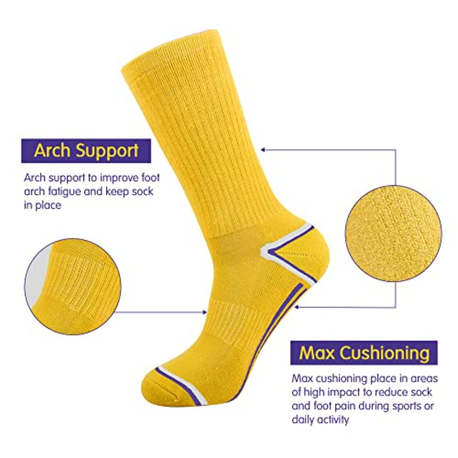 Mens 6 Pack Athletic Performan – Cotton Crew Sock Pack Bewertung und Preis