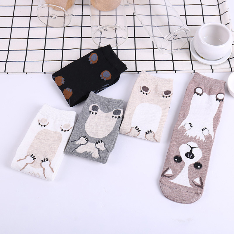 5 Pairs/pack Funny Cartoon Dog – Cotton Crew Sock Pack Bewertung und Preis
