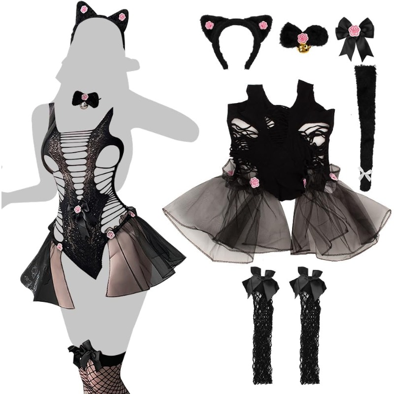 Women Sexy Lingerie Cosplay Ca – Fishnet Stocking Women Bewertung und Preis