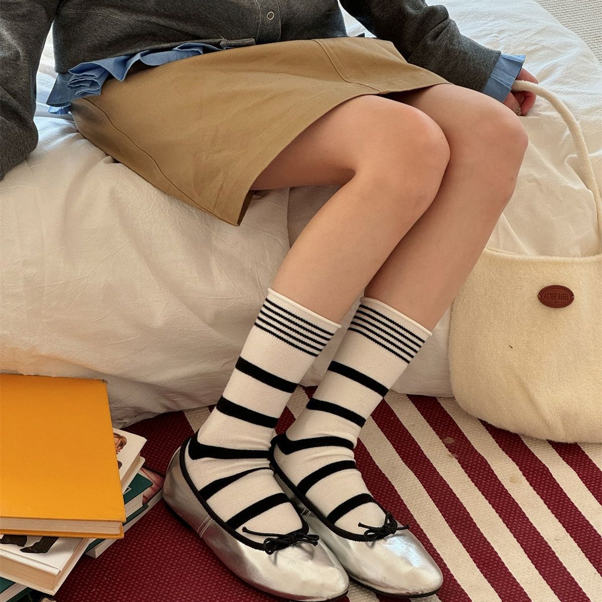 SP&CITY Korean Winter Striped  – Silk Sock Bamboo Bewertung und Preis