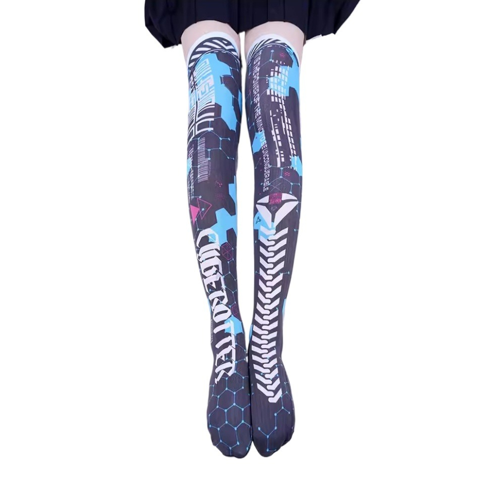 Anime Game Robot AI Mech Stock – Knee High Sock Women Bewertung und Preis