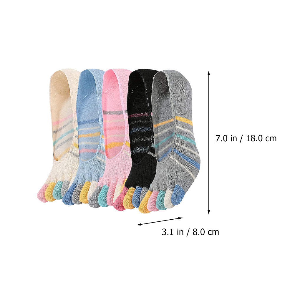 5Pairs Yoga Toe Socks Women Lo – Invisibility Sock Loafer Bewertung und Preis