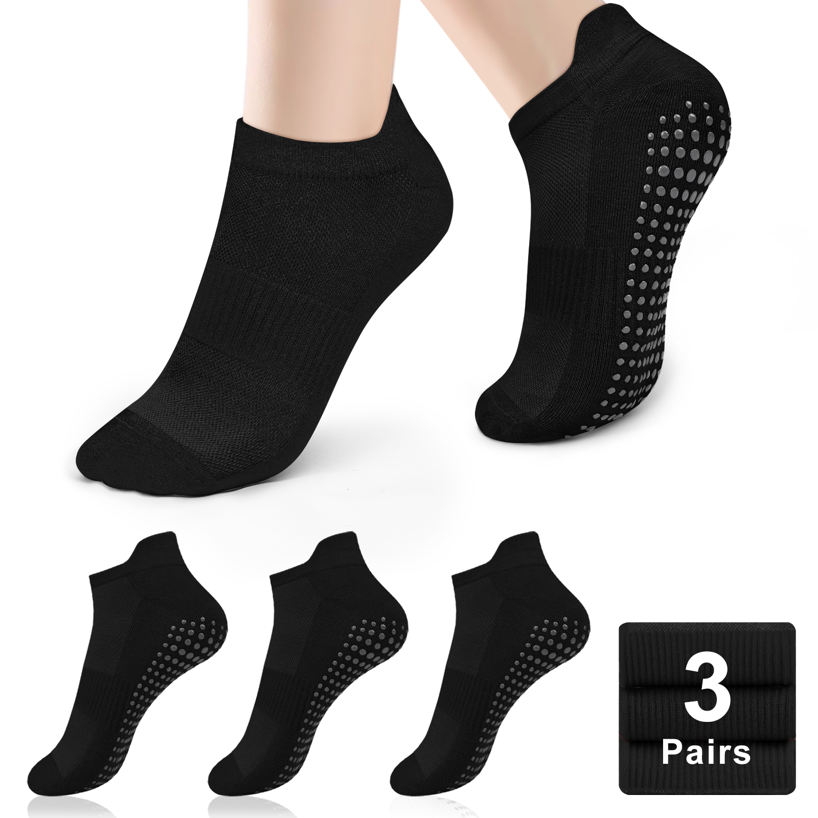 3 Pairs Yoga Socks Women Cotto – Grip Sock Yoga Bewertung und Preis